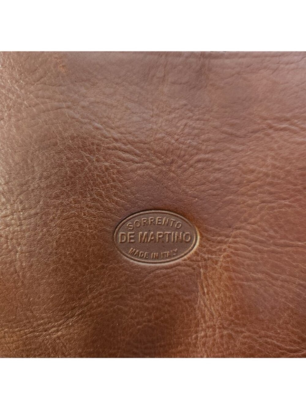 Sorrento De Martino Italy Leather Weekender Duffel Bag - Picture 9 of 12